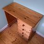 Solid Wood Dressing Table & Arched Mirror | Excellent Condition Image 3