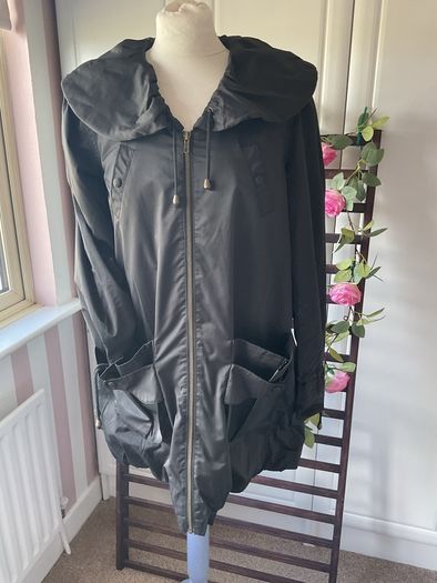 jacket miss selfridge shawl collar parka inspired jacket size 12