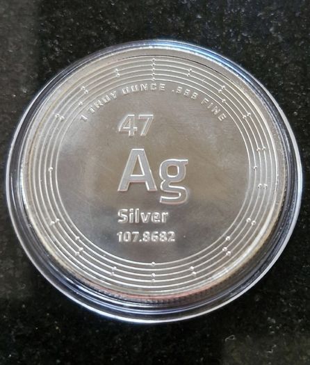 USA 1 oz Silver Elemetal .999 Ag