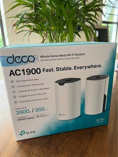 5x TP-Link Deco S7 Mesh Wi-Fi Units (AC1900) - Full Home Coverage