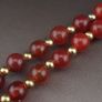 Antique Zigzag Tibetan Agate Pendant With Carnelian Beads Necklace Image 4