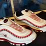 Nike Air Max White, Red & Black Sneakers Image 3