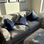 3 seater sofa and foot rest for sale Image 2