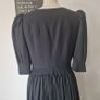 VINTAGE Portrait of a Lady on Fire black linen dress mother of pearl buttons full dirndl skirt 18th-century Made in Austria M medium Image 6