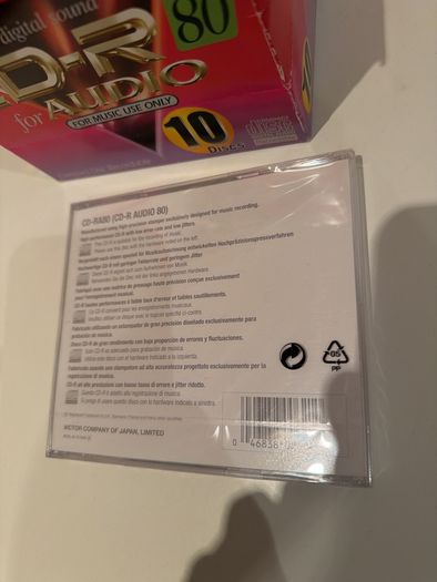 Original JVC cd-r 80 audio disc 9 pack sealed