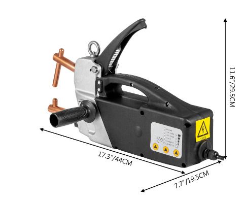 BRAND NEW 230V Electric Spot Welder Gun W/ Distinct Control Panel Portable Handgrip Hanging Strap Welding Thickness 2.0 +2.0MM