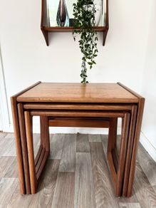 Vintage Retro Mid Century Teak G Plan Quadrille Nest of Tables