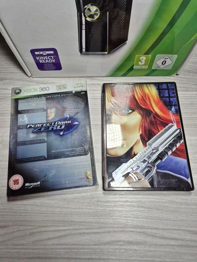 Boxed Xbox 360 Slim 250GB Console Bundle - Official Wireless Controller 4 Games