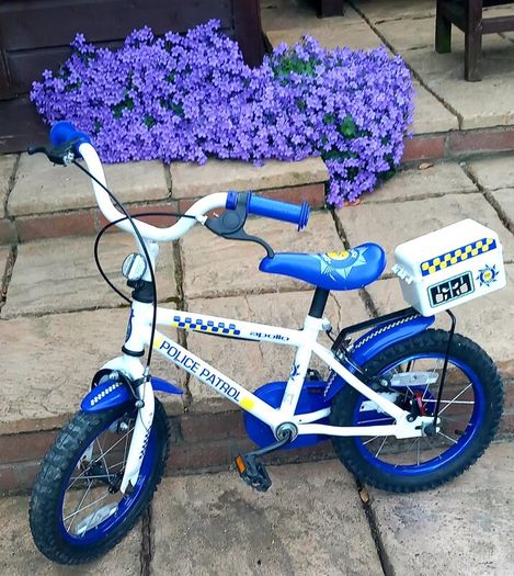 kids 14in police bike