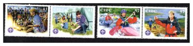 2002 Ireland 75th Anniversary of Irish Scouting Stamps Mint Never Hinged (MNH)