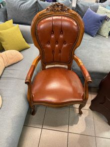 leather wing chair