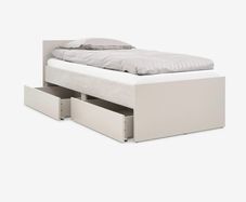 Jysk billund single bed frame with 2 drawers OAK