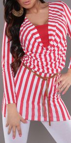 Longshirt_with_waterfallcut_and_belt_ fits s/m