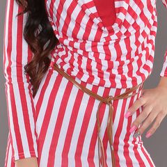 Longshirt_with_waterfallcut_and_belt_ fits s/m