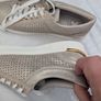 Footwear Taupe Runners with gold zip Image 10