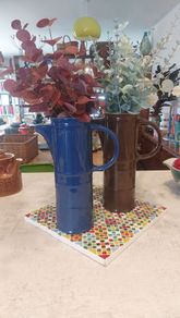Fabulous Pair of Vintage Retro Arklow Pottery Tall Coffee Pots, No Lids, but Will Include One Damaged Lid - Perfect for High Display, or to Hold Flowers as Photographed