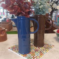 Fabulous Pair of Vintage Retro Arklow Pottery Tall Coffee Pots, No Lids, but Will Include One Damaged Lid - Perfect for High Display, or to Hold Flowers as Photographed