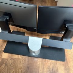 Dell 24" monitors x 2 and Dell monitor stand