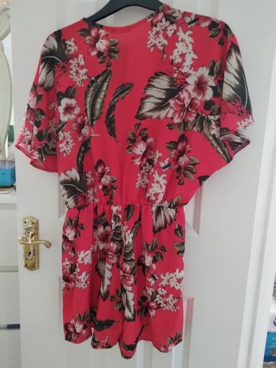 Red playsuit
