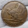Ireland 1968 1d Penny Mint Error Struck on Defective Planchet Tin Planchet Image 6