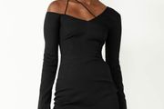 &amp; Other Stories Black Mini Dress