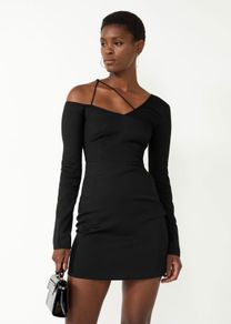 & Other Stories Black Mini Dress