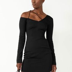& Other Stories Black Mini Dress