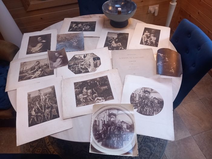 74 prints of paintings, D18 post 8e