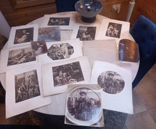 74 prints of paintings, D18 post 8e