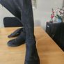 knee high black boots Image 2