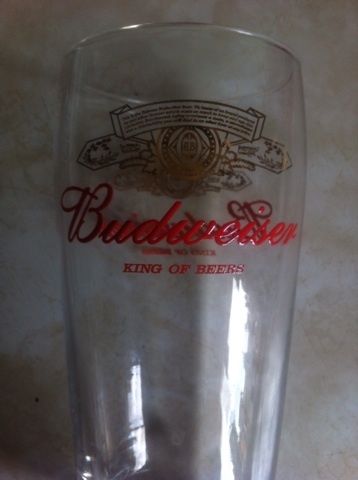Budweiser Beer pint glasses