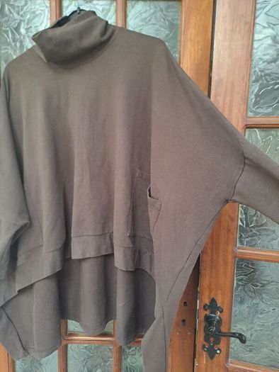 Oversized COS style asymmetric turtleneck