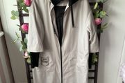 coat grey Naya lightweight coat with hood size 2 12/14
