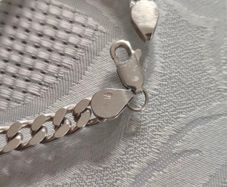 Silver bracelet chain