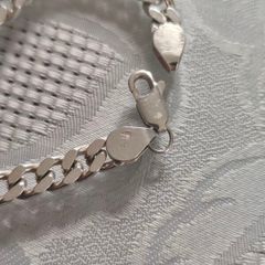 Silver bracelet chain