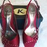Clarkes Shoe/Stylish Red Satin Shoes from Clarkes  .. Colour: Red  ..  Size: 5.5 UK  ..  39 EU Image 2