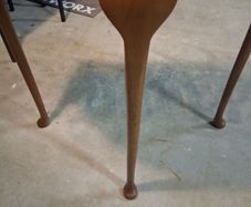 half moon hall table