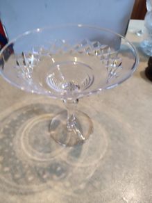 Vintage Stuart Crystal England Compote Dish.