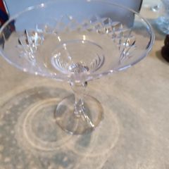 Vintage Stuart Crystal England Compote Dish.