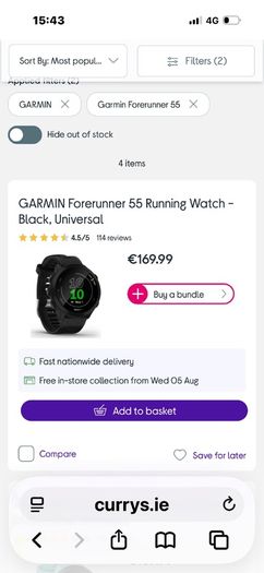 Garmin Forerunner 55