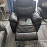 Manual Brown Leather Recliner Image 2