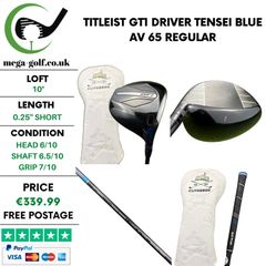 Titleist GT1 Driver / 10 Degree / Tensei Blue AV 65 Regular