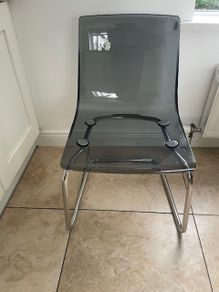 Set of Modern Smoke Grey Dining/Kitchen Chairs in Excellent Condition