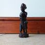 African Hand Carved Wooden Sculpture/Figure - Tribal Drummer Image 4