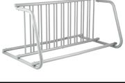10 Holders Floor Bike Rack, 1.5m Length All-Steel Grid Bike Rack, 10-Bike Capacity Dual-Side Storage Stand for Garages Streets Yards Bike Events
