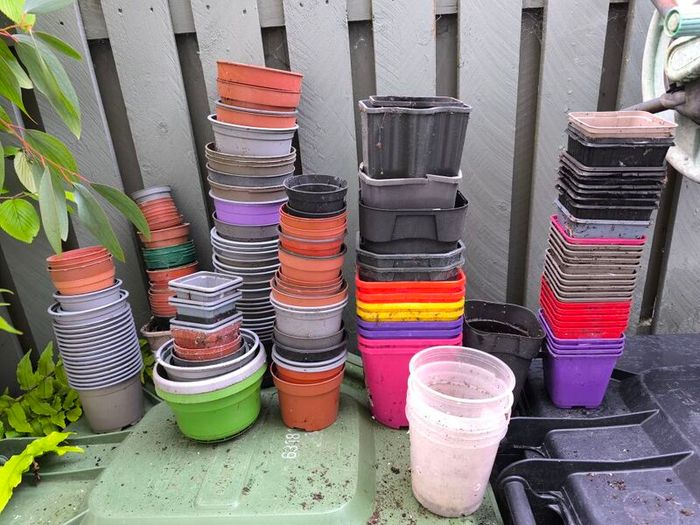 plastic pots