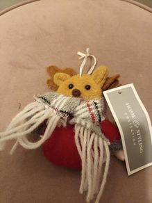 Handcrafted christmas felt reindeer