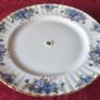 Royal Albert Moonlight Rose Bone China Gold Gilt Footed Cake Stand Made In England Image 6