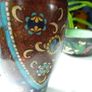 Vintage Chinese Cloisonne and Enamel Collection. Vase, Bowl and Trinket Box Image 6