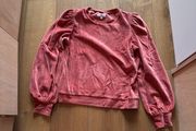 La Redoute rust coloured velour top